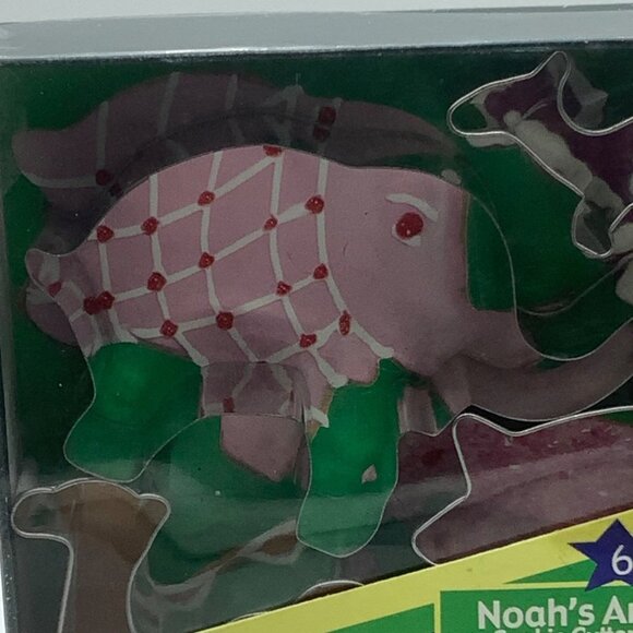 Fox Run Noah's Ark Metal Cookie Cutters Set of 6 Elephant Kangaroo Camel Giraffe - Picture 4 of 8